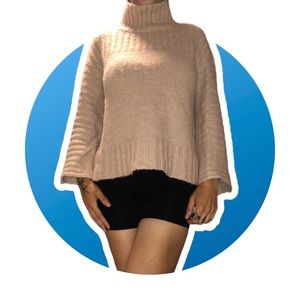 Simons | High Neck Sweater | Dusty Pink